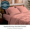 thumbnail image 2 of Mellanni Iconic 4 Piece Bed Sheet Set Brushed Microfiber, Deep Pocket, Twin, Coral, 2 of 5