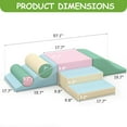 thumbnail image 3 of Tolead Soft Climbing Toys for Toddlers, Crawling and Sliding Pink Foam Block Soft Gym Play Sets for Preschool,Shopping Mall Rest Areas, Colorful, 3 of 12