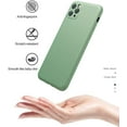 thumbnail image 6 of Shockproof Liquid Silicone Case for iPhone 11 Pro Max, Anti-Scratch & Fingerprint, Microfiber Liner Shockproof Slim Gel Rubber Full Body Cover Protection for iPhone 11 Pro Max 6.5 Inch, Lavender Grey, 6 of 11
