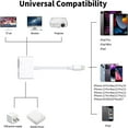 YUZEWANL Certified Lightning to HDMI Adapter with Charging Port 1080P HD Digital AV Screen