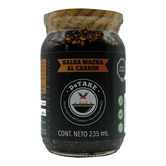 Salsa macha DeTAKE nivel medio de picante 235 m