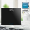 thumbnail image 2 of Trackstar Wide-Platform Black Digital Weight Scale 550 lb Weight Capacity Trackstar Monitoring App Bluetooth iOS & Android Compatible Measure, Track, and Share Results, 2 of 12