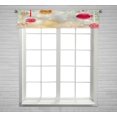 thumbnail image 1 of ABPHQTO Adornos navideños Bolas navideñas de madera Nieve Ventana Cortina Valance Rod Pocke 30x130 cm, 1 of 1