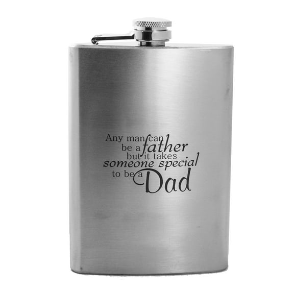 8oz Any Man Can Be a Father Flask L1