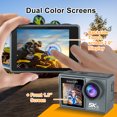 thumbnail image 4 of Cámara de Acción 5K 4K60FPS Doble IPS Touch LCD WiFi 170 ° Cámara deportiva antivibración con zoom 5X resistente al agua 30M con control remoto, 4 of 4