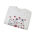 thumbnail image 2 of Women's Happy Valentine's Day Sweatshirt, Cat Dog Lover Sweatshirt, 2 of 5