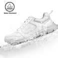 thumbnail image 3 of Jacata Non Slip Work Shoes for Men Food Service Arch Support Chef Slip Resistant Shoes (White Size 5.5), 3 of 6