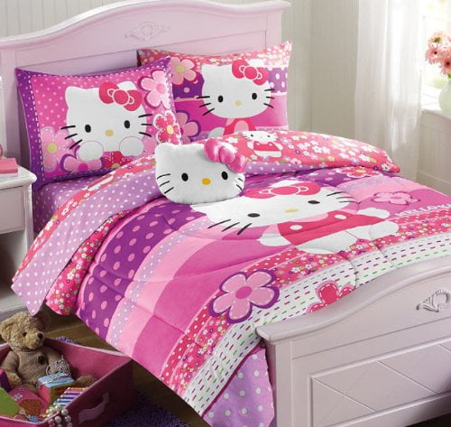 hello kitty wedding bed sheet