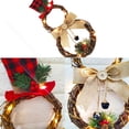thumbnail image 3 of Adorno colgante de corona navideña, adornos navideños de corona de muñeco de nieve con decoración de luz LED, 3 of 5