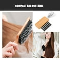 thumbnail image 3 of OUNONA Hair Brush Cleaner Tool With Beige Metal Wood Design For Hairbrushes Maintenance And Travel Use, 3 of 8