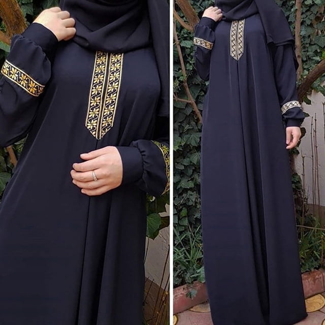 TINZ Robe Maxi Abaya Imprimée pour Femmes Grande Taille Vêtements pour Couples Robe pour Filles Hijab pour Femmes Robe Traditionnelle Vêtements pour Femmes pour Prier Robes Nigérianes pour Femmes