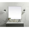 thumbnail image 3 of Elegant Decor Metal Frame Square Mirror 48 inch in Silver, 3 of 10