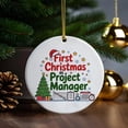 thumbnail image 4 of First Christmas as Project Manager Ornament, Christmas Ornament, Personalized Gift for Project Manager, Friends, Women & Men, Christmas Tree Decorations 199OR68, 4 of 5