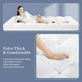 DEITAS Extra Thick Mattress Topper, Cooling Mattress Pad Cover with 8