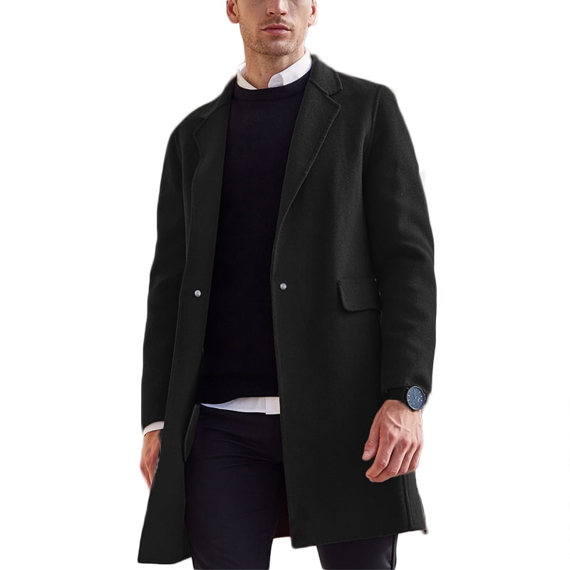 Mens Trench Coat Long Autumn Winter Double Ted Windproof Ee Bazar Trench Coat Men Mens Leather Coats