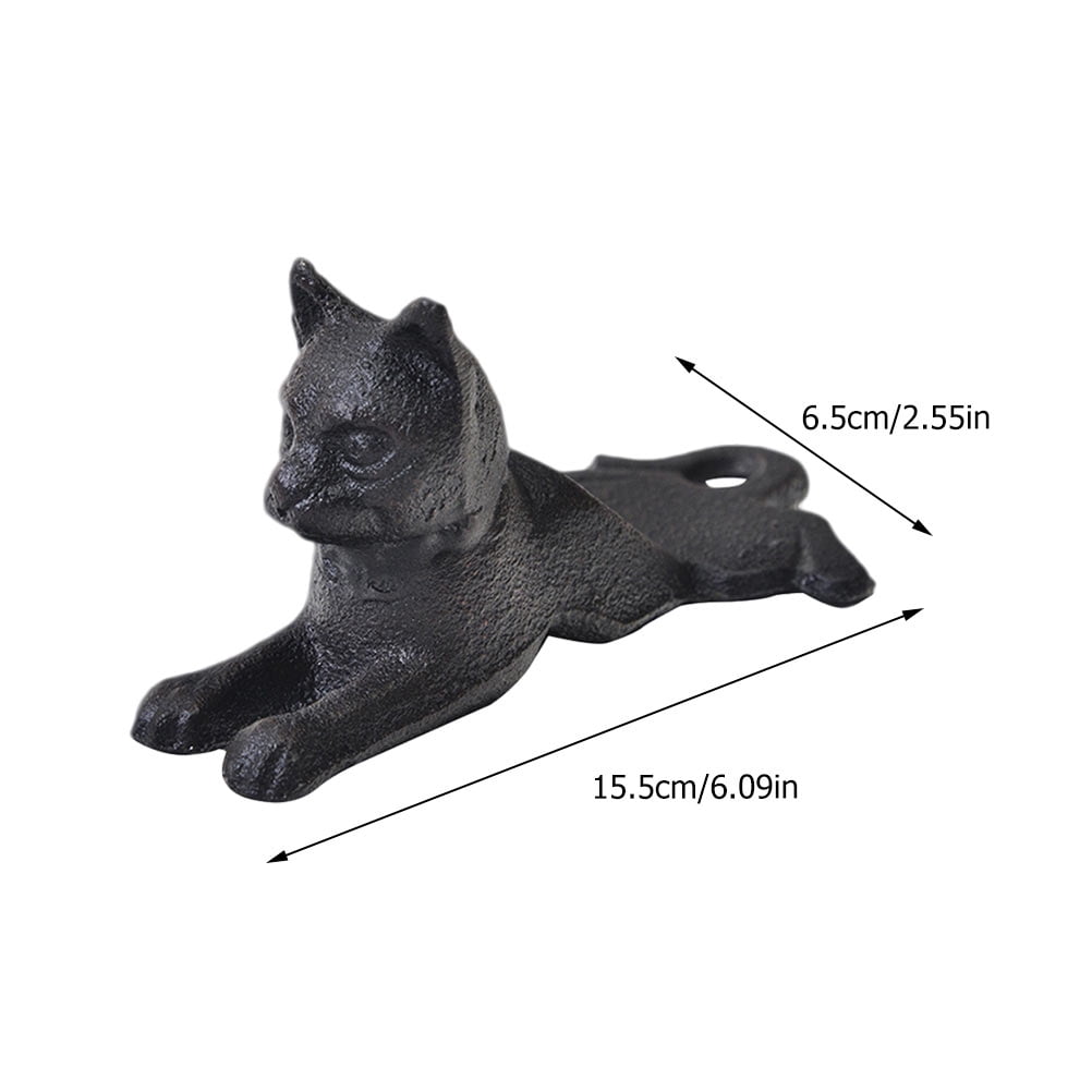 unbranded  2 Pcs Cat Door Interior Stoppers Security Cast Iron Functional Decor