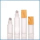 thumbnail image 1 of Botella con bola rodante con tapa de grano de madera de 5 ml y 10 ml, botella con bola para caminar, botella con bola de vidrio esmerilado cubierta para perfume y aceite esencial, 1 of 3