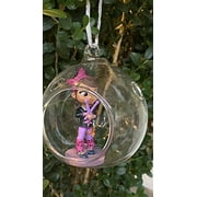 ASDF Disney Tots Tiny Ones Poppy Peepleson from Vampirina Custom PVC Figure in Globe 4" Holiday Christmas Tree Ornament 2pcs Detachable