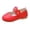 Red, variant on YunPes Girls Mary Jane Shoes Vintage Elegant Oxford Church Music Dress Shoes Toddler/Big Kids School Uniform Flats with Flower Ankle Strap