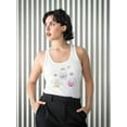 thumbnail image 2 of Cool Kawaii Drinks Tank Women -Image by Shutterstock, Female XX-Large, 2 of 4