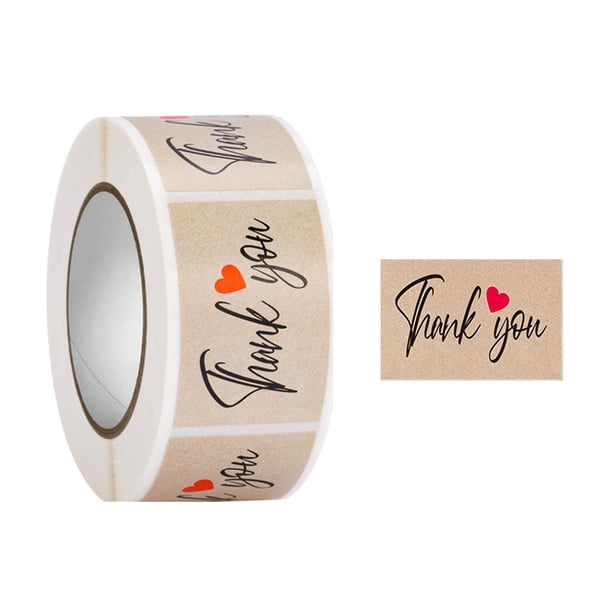 B 250 piezas/rollo de etiquetas para bolsas de regalo de ceremonia de boda pegatina de agradecimiento exquisita