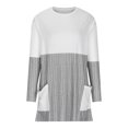 thumbnail image 4 of Blusa pulóver con cuello redondo y manga larga estampada a la moda para mujer Pompotops  FGAJ10944, 4 of 8