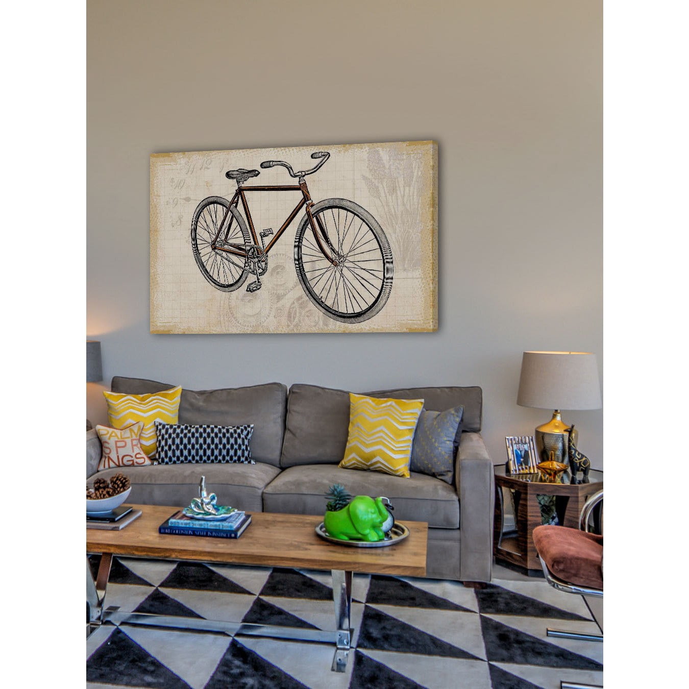 Marmont Hill "Red Bike" Painting Print on Canvas
