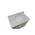 thumbnail image 2 of Aria 36" Bathroom Vanity with Weathered Gray Cabinet and Carrara Marble Top, 2 of 6