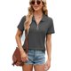thumbnail image 2 of Camiseta de Corta para Mujer, Color Gris Oscuro, Talla S, 2 of 10