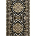 thumbnail image 2 of Pasargad Home Shirvan 3.1' x 12' Hand-Knotted Silk & Wool Black Runner Rug - All Ages, Indoors, 2 of 2