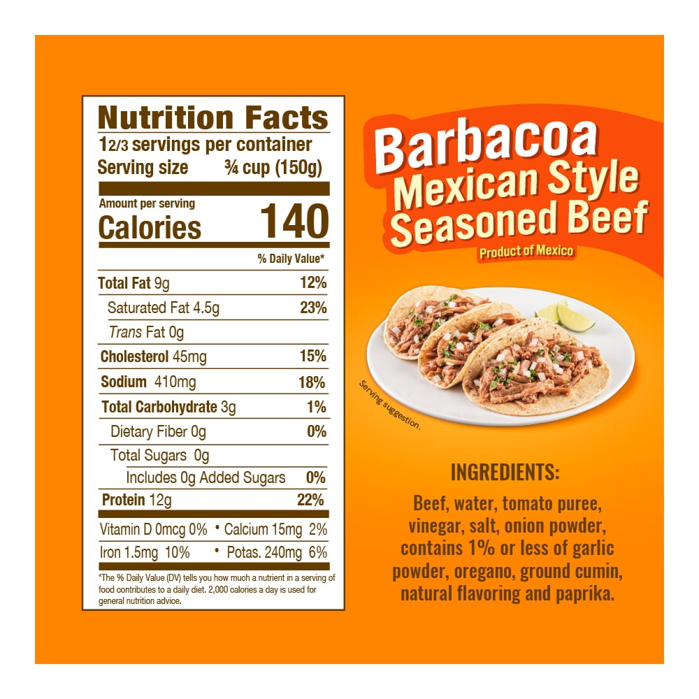 (8 pack) Isadora Barbacoa Mexican Style, 15 oz
