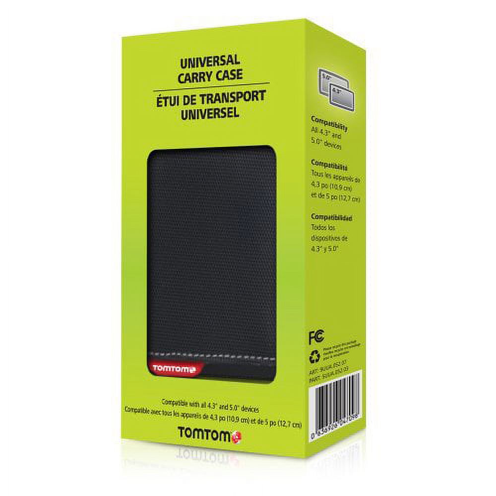 TomTom 9UUA.052.07 Carrying Case for 4.3" to 5" Portable GPS Navigator, Black - image 3 of 3