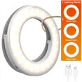 thumbnail image 1 of Selfie Light Ring Lights LED Circle Mini Light, Rechargeable 3 Light Modes Makeup Fill Light Cell Phone Tablet Laptop Camera Photography Livestream Video Lighting Clip, 1 of 6
