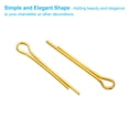 thumbnail image 4 of Uxcell 200Pcs 1.2x20mm Aluminium Cotter Pins Split Pin Fastener Clips, Gold, 4 of 5