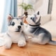 thumbnail image 5 of Juguete de peluche de perro Husky, almohada suave de simulación de animales, regalo de Navidad para niños, regalo de San Valentín Kawaii, 2 tamaños, 5 of 5