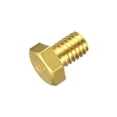 thumbnail image 1 of Unique Bargains Brass Hex Bolts, 3/8-16x1/2' 1 Pack Fully Thread Grade 4.8 Machine Screws, 1 of 4