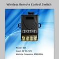 thumbnail image 6 of JIhuahe Dual Channel Wireless Relay Switch 30A - AC90-250V Heavy Duty Remote Control System with 2 Transmitters for Industrial Devices,black, 6 of 6