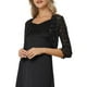 thumbnail image 4 of Cardigan de Malla Star Inspire Chic para Mujer, Bolero Corto Sheer de Manga Larga Metálica, Color Negro, 4 of 6