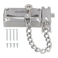 thumbnail image 2 of Anti-Theft Door Chain, Safe Guard Safety Chain Lock Durable Construction Easy Installation Stainless Steel  for Hotels for Home for Apartments for Residences, 2 of 7