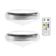 thumbnail image 4 of Paquete de 2 luces solares para terraza de piscina, iluminación flotante colorida para exteriores, luces flotantes de discoteca para baño, fiesta, pat, 4 of 8