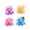 B#02, variant on Simulation Sphere Shape Squishy Fidget Toys for Adults Soft Rubber Sensory Gadget Classic Random Tone Office Desk Accessory Pressure Relief Tool 1 Pack