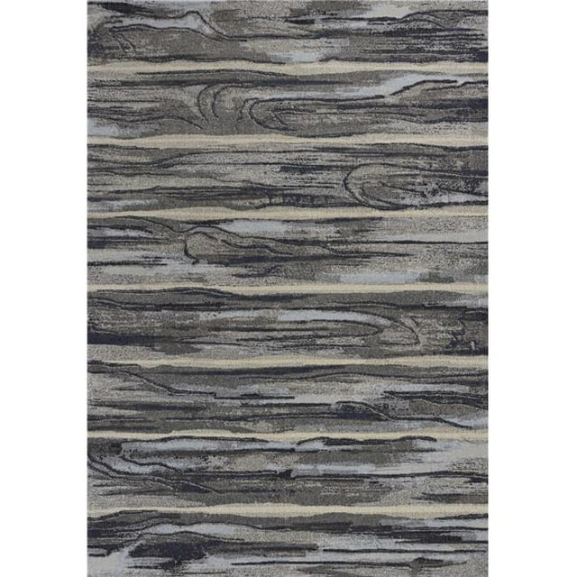 HomeRoots 353064 6 ft. 7 in. x 9 ft. 6 in. Polypropylene Grey Area Rug