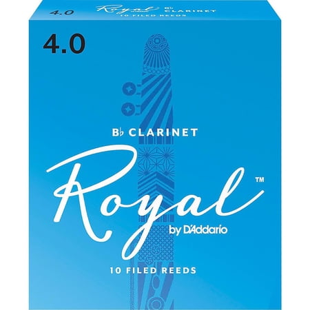 Royal by D Addario Bb Clarinet Reeds Strength 4 10-pack by D Addario