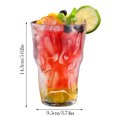thumbnail image 4 of Jugo grueso comercial Copa de hielo Copa de postre Bar Restaurante Transparente Gota Bebida Copa Alta Borosilicato Material（480ml）, 4 of 7