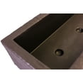 thumbnail image 4 of Trough Planter with Drainage Holes – 38″ Weatherproof Resin Planter – Bronze Color, 4 of 4