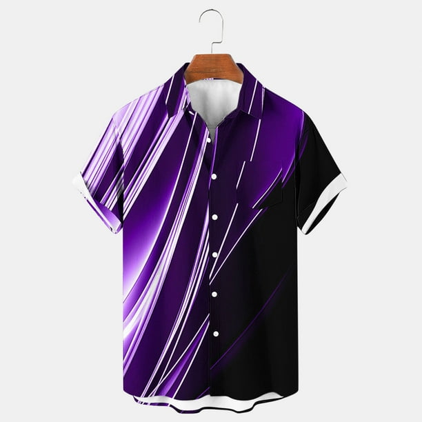 Blusa y camisa de manga corta con cuello vuelto para hombre, cárdigan ligero de manga corta con botones y cuello vuelto, camisa de manga corta con cuello vuelto, blusa de poliéster para hombre