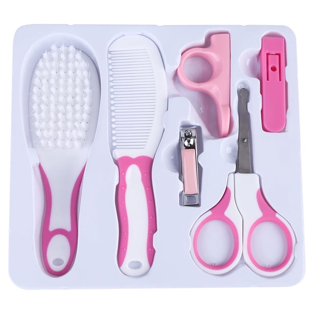 Kit De Aseo Para Bebés, Kit Esencial Para Bebés Con Cepillo Para El Pelo, Peine, Cortauñas Para Niñas Recién Nacidas Y Niños