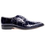 Belvedere  Men's Mare Navy Genuine Ostrich & Eel Oxfords
