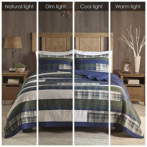 Woolrich 100 Cotton Quilt Reversible Plaid Cabin Lifestyle Design All