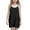 Black, variant on Juslio Girl Dresses Casual Sleeveless Pockets Summer Beach A-line Knee Length White Sundress